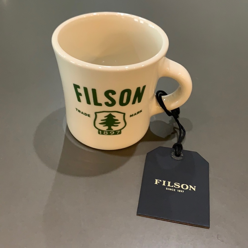 Filson Forestry Diner Mug Natural, Made in USA, coffee mug